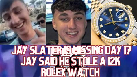 did jay slater steal a watch.